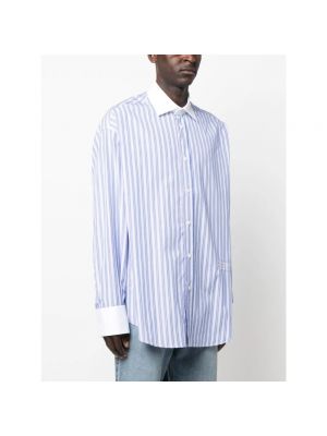 Camisa de algodón a rayas oversized Mm6 Maison Margiela