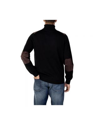 Jersey cuello alto con cuello alto de tela jersey Antony Morato negro