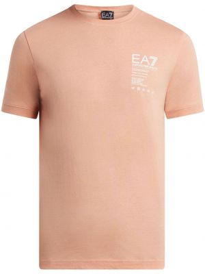 T-shirt di cotone con stampa Ea7 Emporio Armani