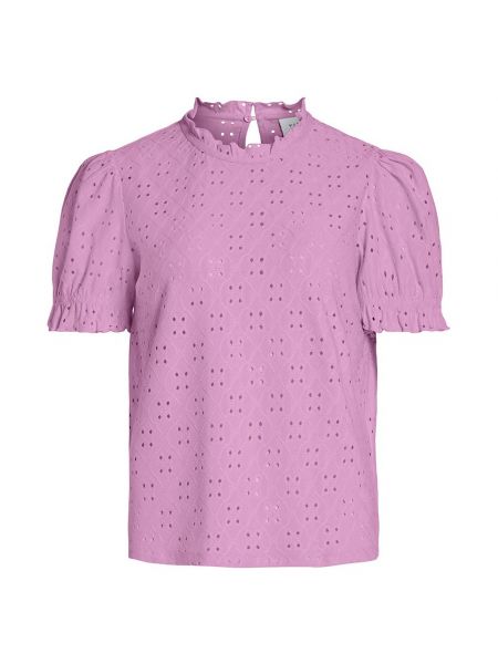 Блузка с коротким рукавом Vila розовая