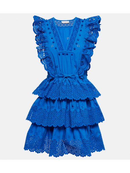 Sukienka bawełniana Ulla Johnson niebieska