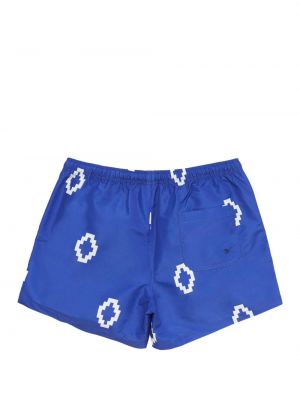 Shorts à imprimé à motif géométrique Marcelo Burlon County Of Milan bleu
