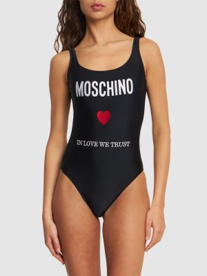 Egyrészes fürdőruha Moschino fekete