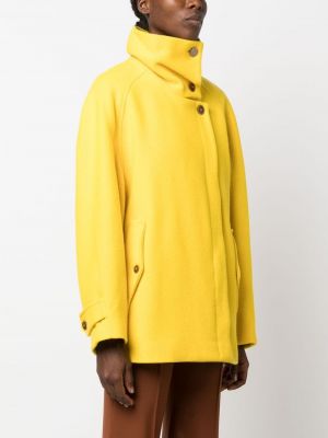 Cappotto corto di lana Alysi giallo