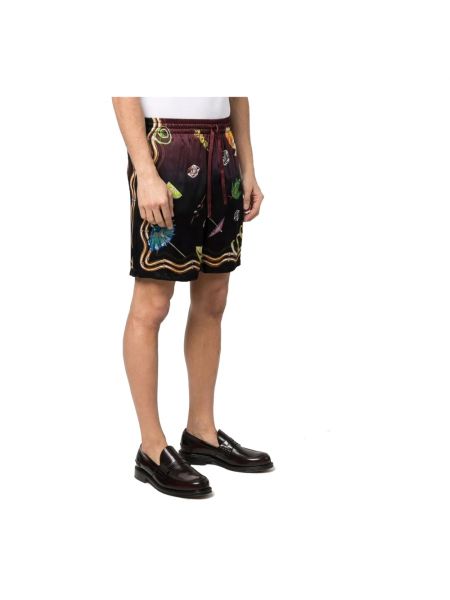 Pantalones cortos de seda Casablanca negro