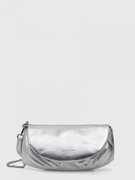 Bőr táska Gianni Chiarini ezüstszínű