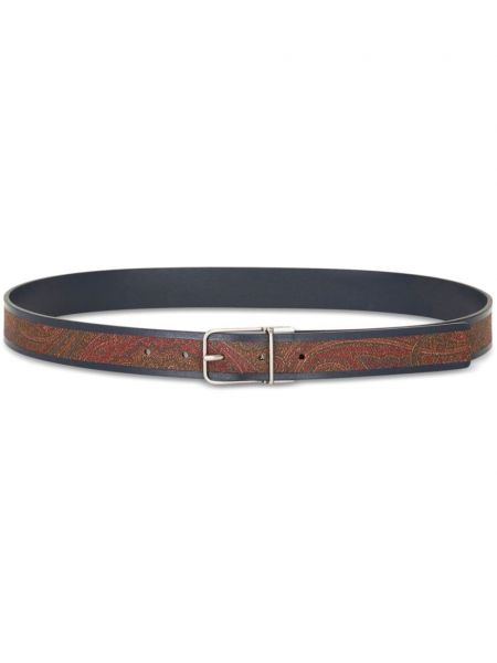 Ceinture en cuir Etro bleu