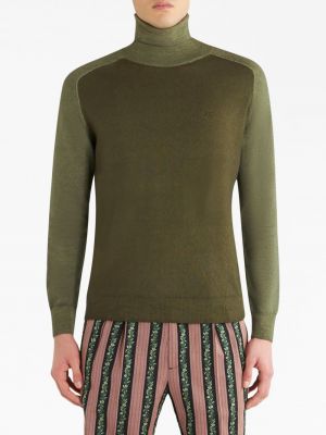 Siuvinėtas megztinis Etro žalia