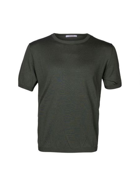 Seiden t-shirt aus baumwoll mit rundem ausschnitt Kangra grün