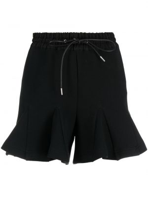 Shorts en coton Sacai noir