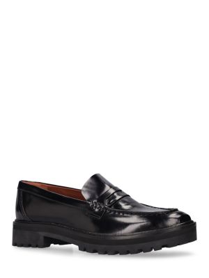 Pantofi loafer din piele Reformation negru