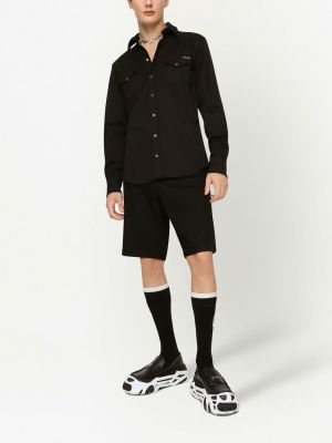 Džínové šortky Dolce & Gabbana černé