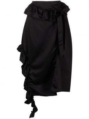 Midi suknja Rokh crna