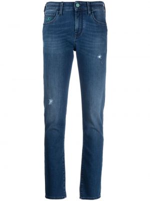 Distressed skinny jeans Jacob Cohën blau