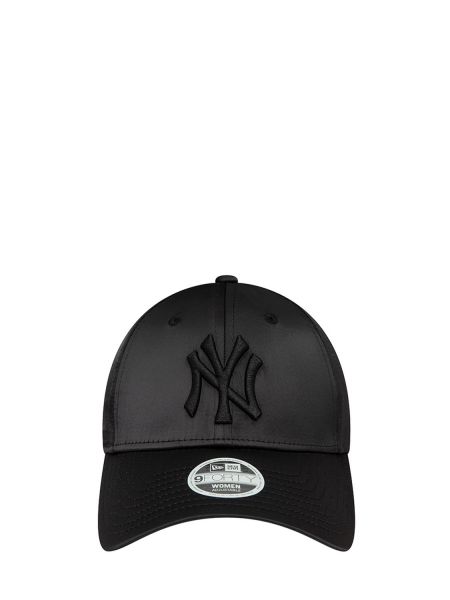 Сатенена шапка New Era черно