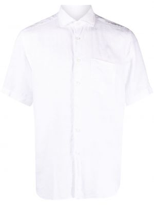 Lněná košile Xacus bílá