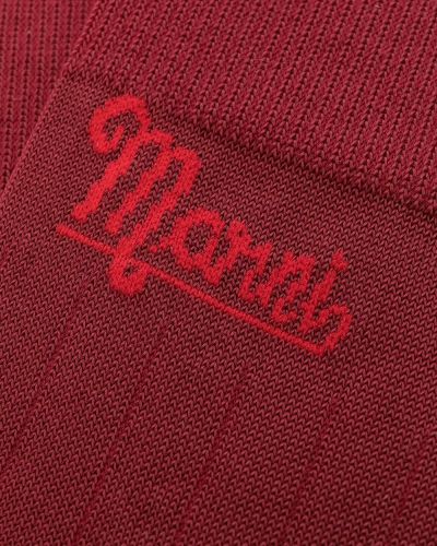 Calcetines de tejido jacquard Marni rojo