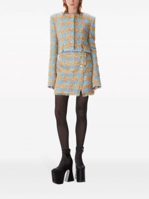 Veste à carreaux en tweed Nina Ricci