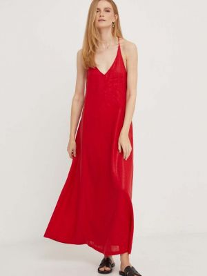Dlouhé šaty Answear Lab červené
