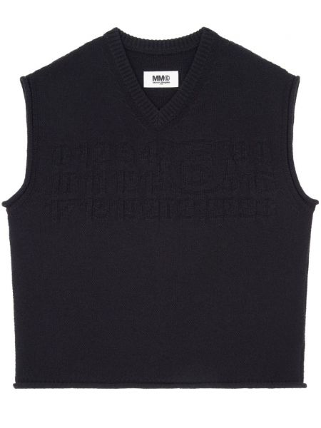 V-hals vest Mm6 Maison Margiela sort