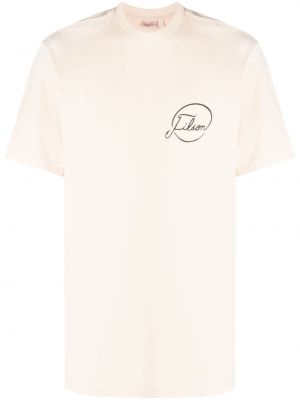 Kokvilnas t-krekls ar apdruku Filson bēšs