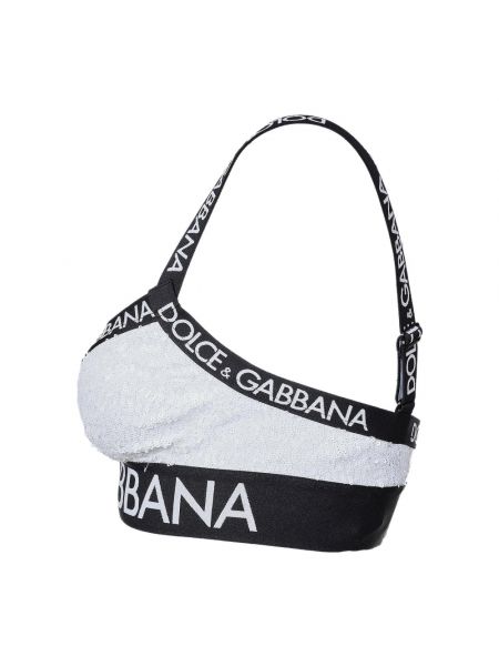 Sujetador con lentejuelas deportivo Dolce & Gabbana negro