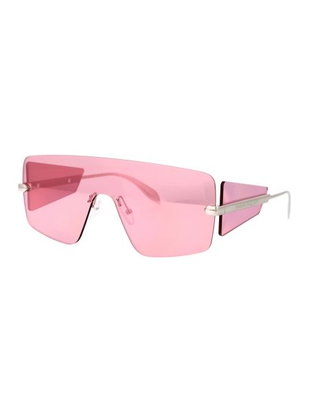 Różowe okulary przeciwsłoneczne Alexander Mcqueen