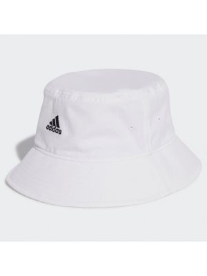 Памучна шапка Adidas бяло