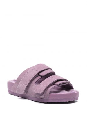 Semišové sandály Birkenstock fialové