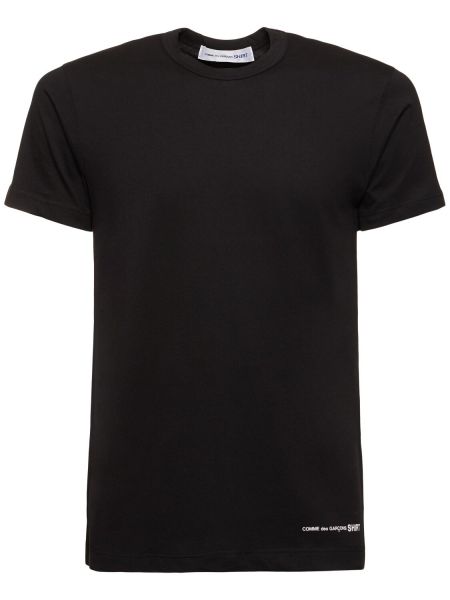 Camisa de algodón con estampado Comme Des Garçons Shirt negro