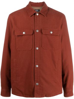 Košulja s džepovima A.p.c. crvena