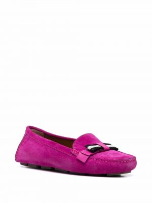 Triibuline seemisnahksed loafer-kingad Bally roosa