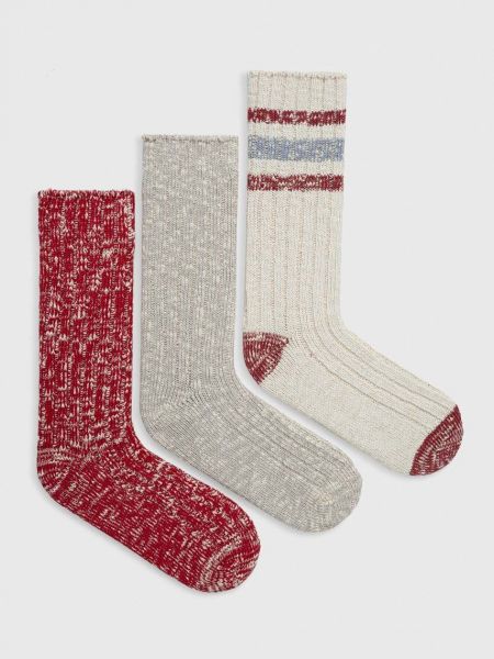 Ponožky Abercrombie & Fitch červené