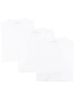 T-shirt a maniche corte Prada bianco
