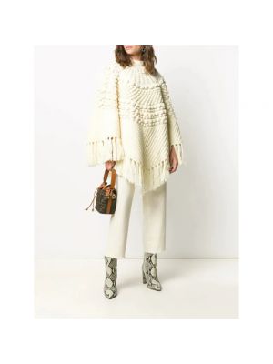 Sudadera de lana Saint Laurent Vintage beige