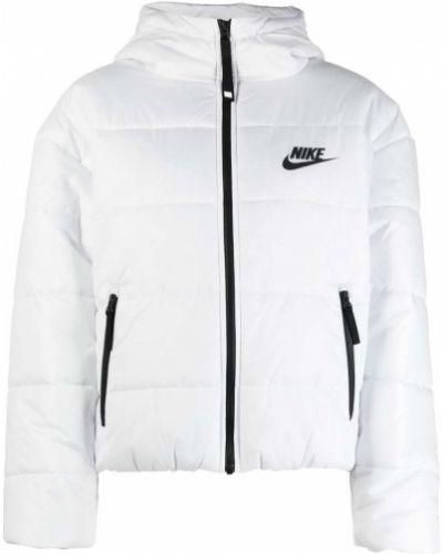 Hette lang jakke Nike hvit