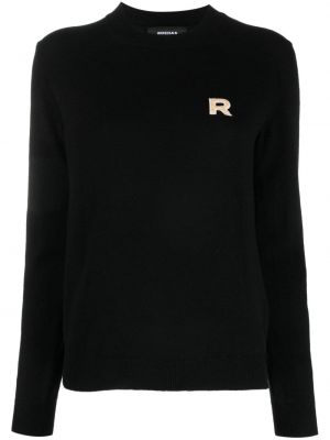 Кашмирен пуловер Rochas черно