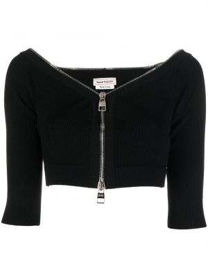 Crop top Alexander Mcqueen svart