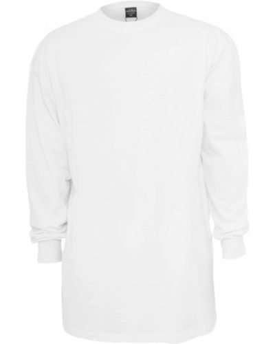 Tricou cu mânecă lungă Urban Classics alb