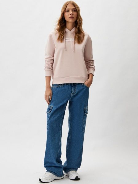 Худи Calvin Klein Jeans розовое