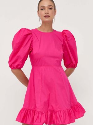 Sukienka mini bawełniana Custommade różowa