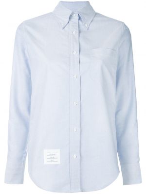 Daunen hemd mit geknöpfter Thom Browne blau
