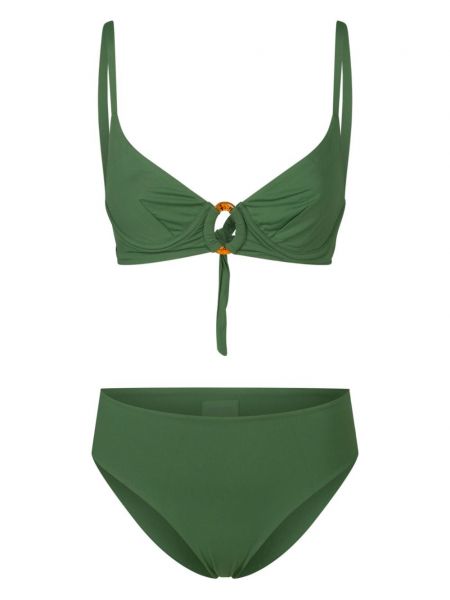 Blomstret bikini Fisico grøn