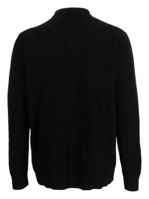 Cardigan en tricot avec manches longues Sunspel noir