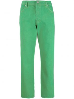 Ravne hlače Frame zelena
