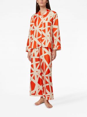 Pyjama à imprimé Missoni Home orange