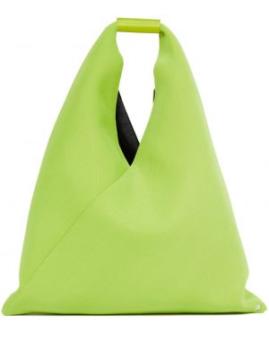 Τσάντα shopper Mm6 Maison Margiela πράσινο