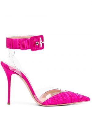 Plisserade pumps Casadei rosa