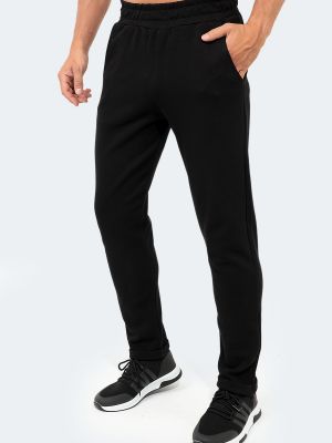 Slim fit sportovní kalhoty Slazenger černé