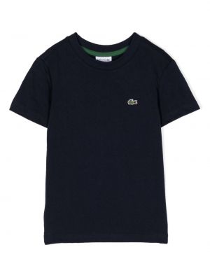 T-shirt for piger Lacoste Kids blå